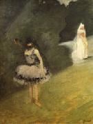 Jean-Louis Forain Dancer Standing behind a Stage Prop Germany oil painting artist